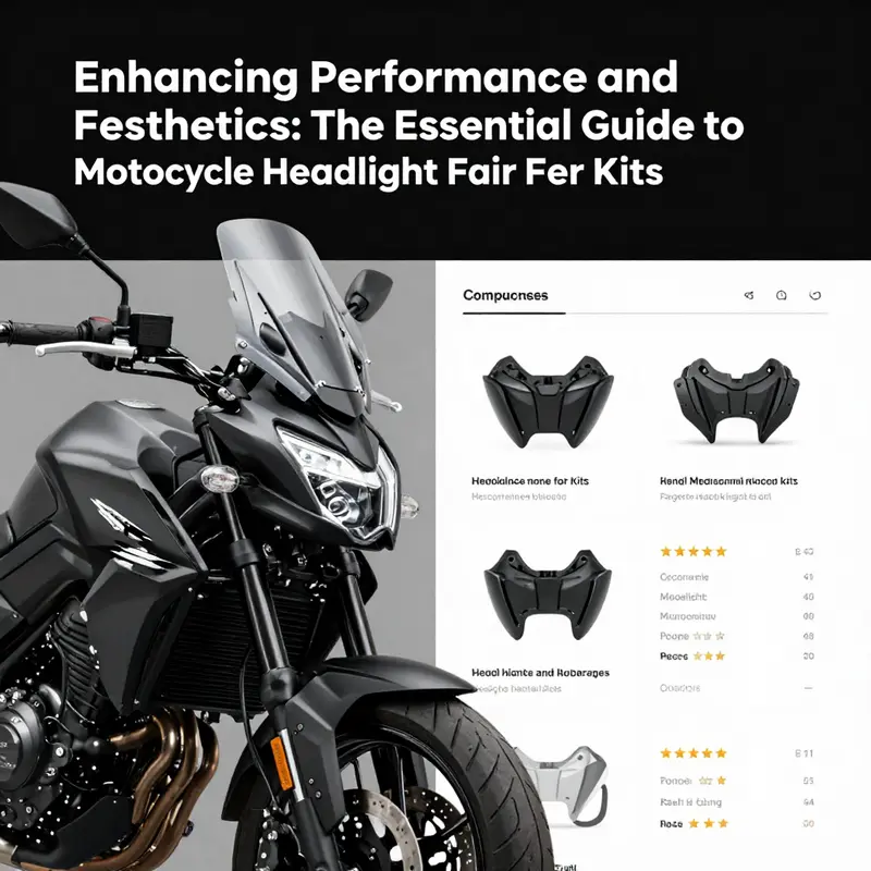 Streamlined motorcycle appearance showcasing the aerodynamic advantages of headlight fairing kits.