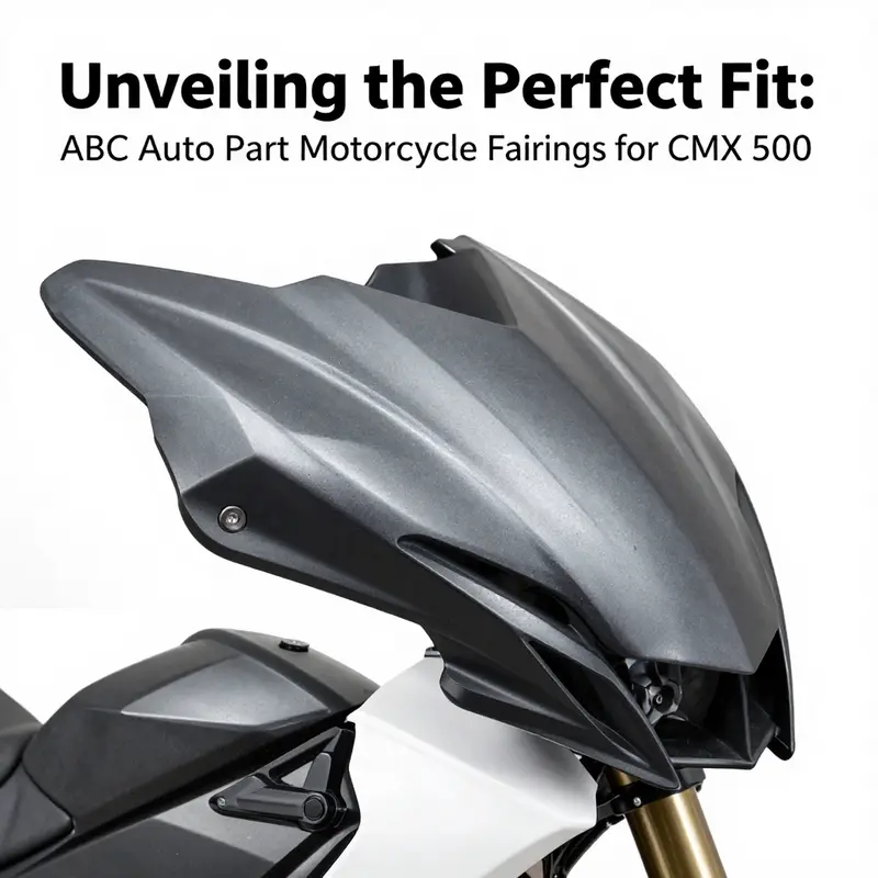 A variety of motorcycle fairings tailored for the Honda CMX 500, emphasizing customization options available.