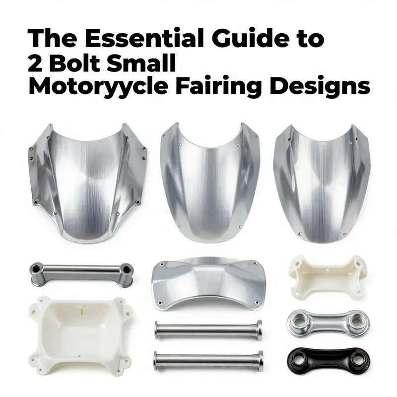 Detailed view of a 2 bolt motorcycle fairing highlighting its design elements.