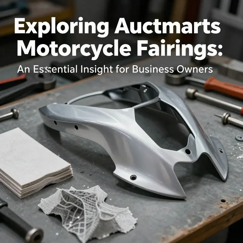 A close-up of customizable Auctmarts motorcycle fairings showcasing diverse designs.