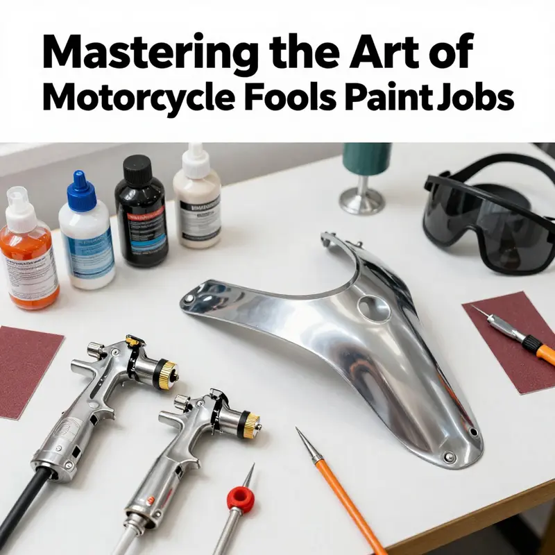 Techniques for painting motorcycle fairings emphasize preparation and attention to detail.
