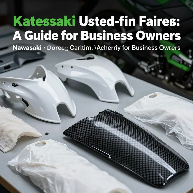 Different types of Kawasaki motorcycle fairings highlighting full, half, and quarter designs.