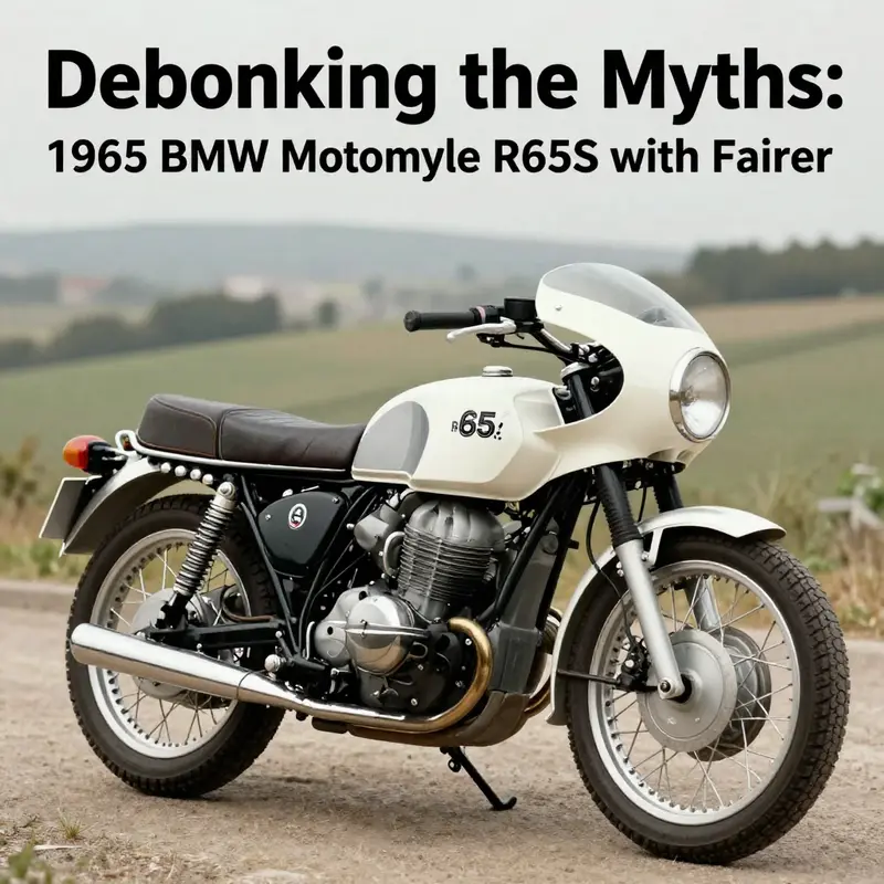 This image captures the aesthetic of BMW motorcycles from the early 1970s, reflecting the era’s styling.
