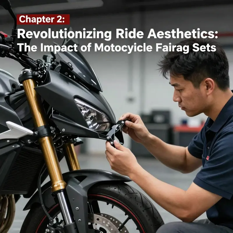 An array of motorcycle fairing components demonstrating the essential parts included in these comprehensive kits.