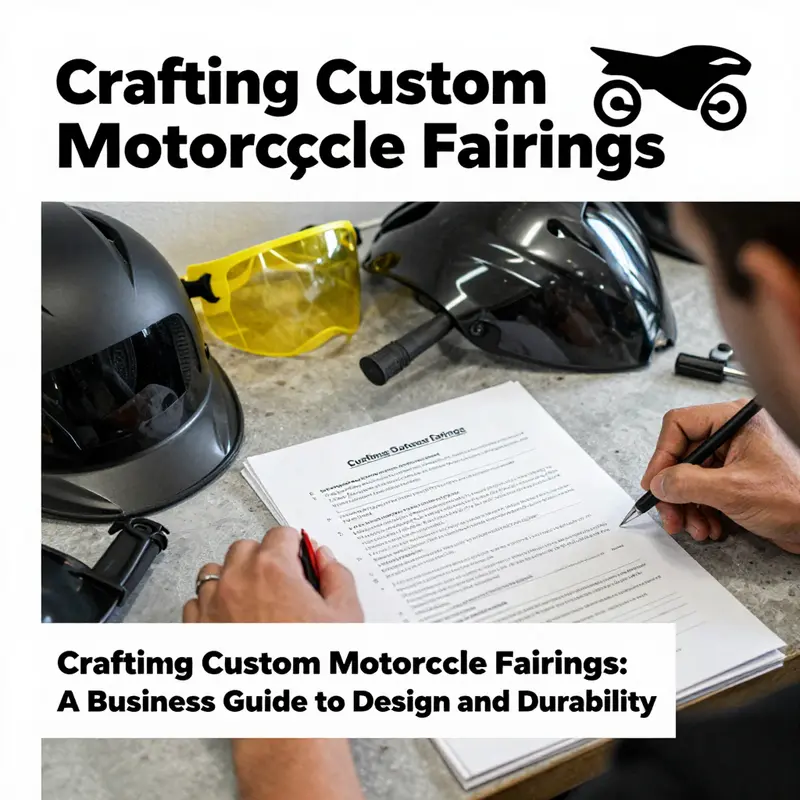 The design process of custom motorcycle fairings using sketches and CAD software.
