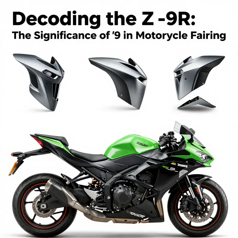 The iconic Kawasaki ZX-9R boasting its aerodynamic fairings.