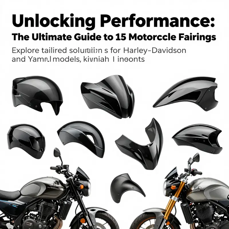 A vibrant collage featuring a collection of motorcycle fairings highlighting the diversity and technological advancements in designs.
