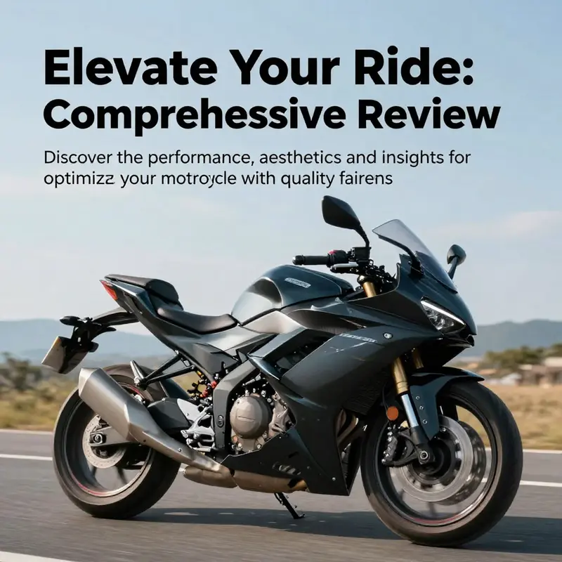 A motorcycle adorned with stylish fairings, set against a scenic backdrop, symbolizing performance and aesthetics.