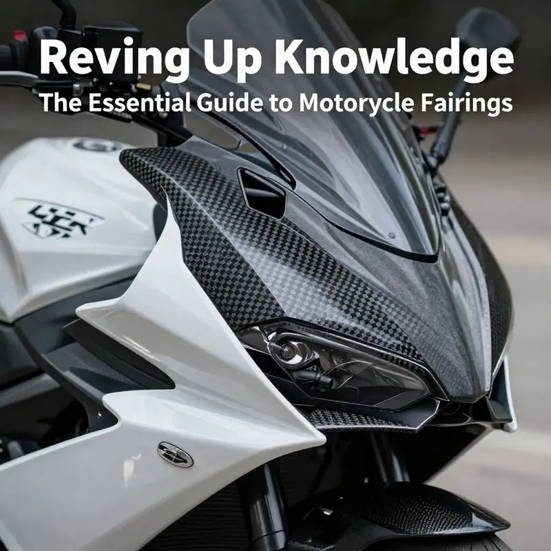 A motorcycle detailing its fairings, demonstrating their functional role.