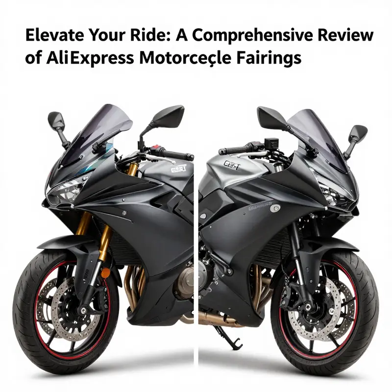 Before and after: A motorcycle transformed by full fairing kits, showcasing enhanced aerodynamics and aesthetics.