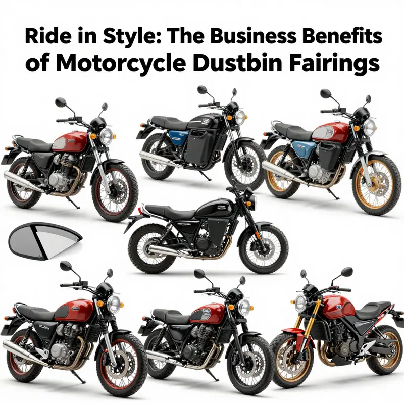 A modern motorcycle dustbin fairing emphasizing its aerodynamic design.