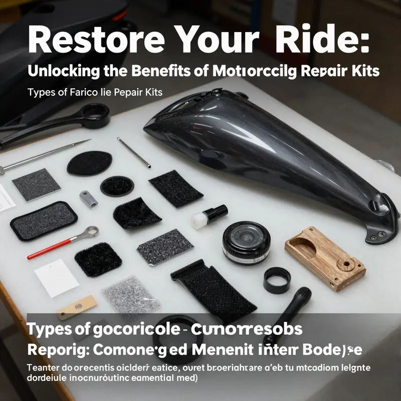 An overview of different motorcycle fairing repair kits and their essential components.