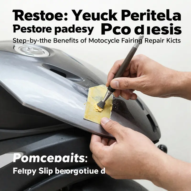 An overview of different motorcycle fairing repair kits and their essential components.