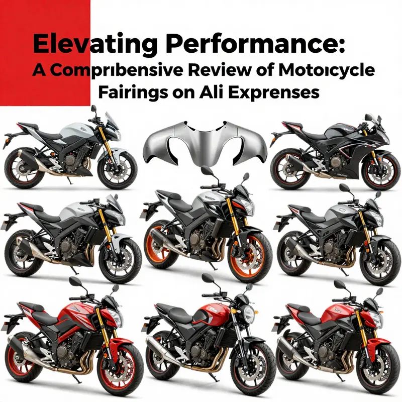 A diverse array of motorcycle fairings highlighting their popularity and aesthetic appeal on AliExpress.