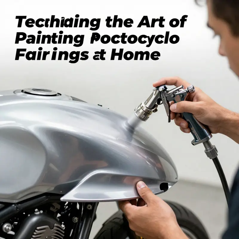 Essential preparation steps for painting motorcycle fairings at home, including cleaning and sanding.