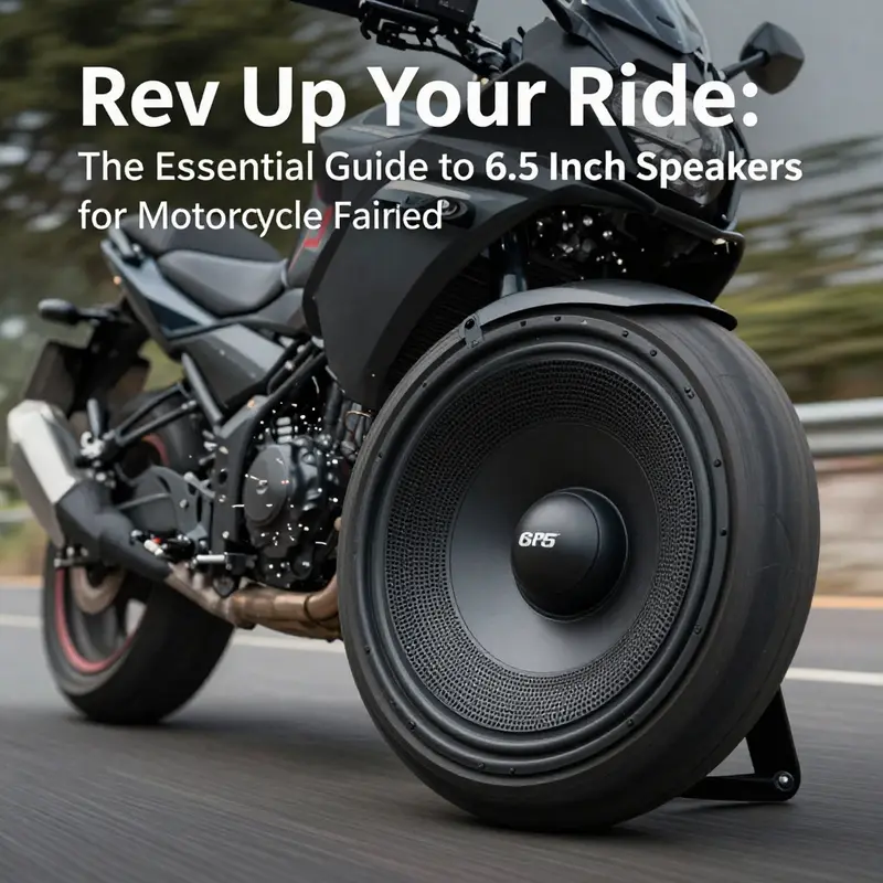 High-performance 6.5 inch motorcycle speaker designed for optimal audio output.