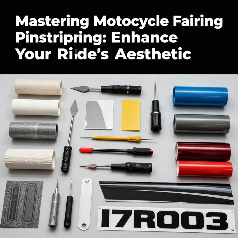 An artisan applying pinstripes methodically, reflecting the artistry involved in motorcycle customization.