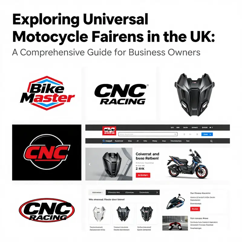 Different types of universal motorcycle fairings available, showcasing diversity for various riding styles.