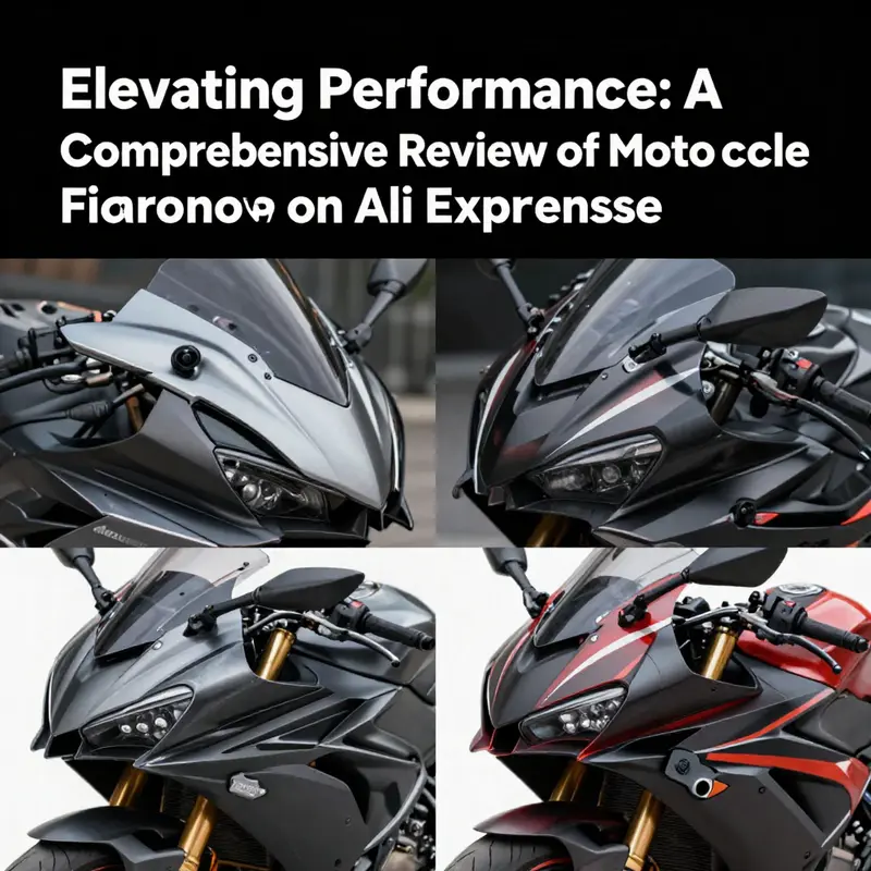 A diverse array of motorcycle fairings highlighting their popularity and aesthetic appeal on AliExpress.