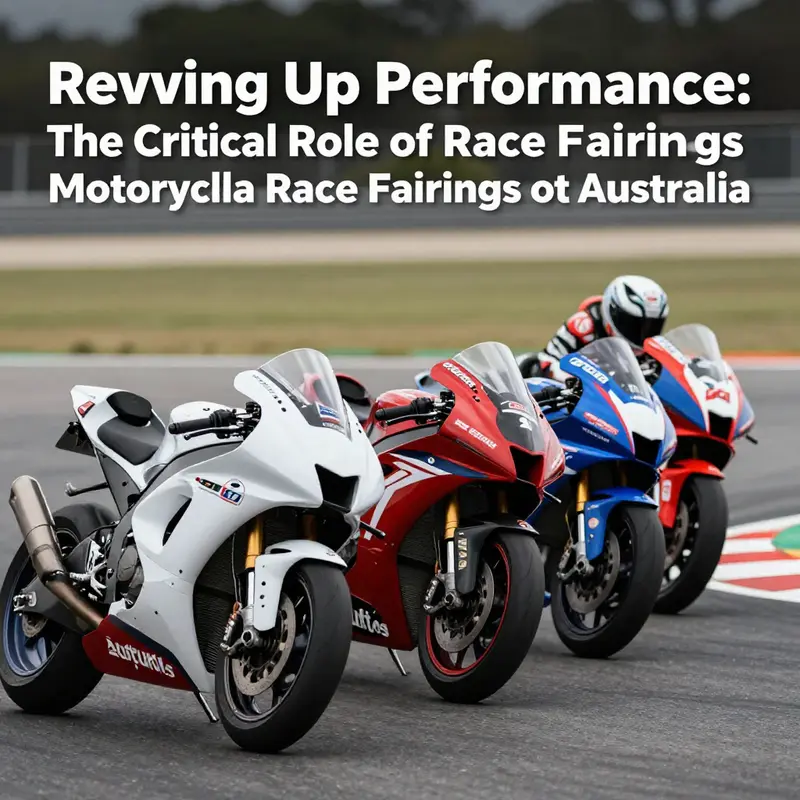 Racing motorcycles exhibiting the strategic use of sleek fairings to improve speed and maneuverability.