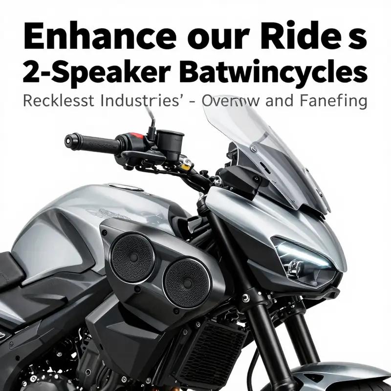The Reckless 2-Speaker Batwing Fairing combines style and sound for an elevated motorcycle experience.