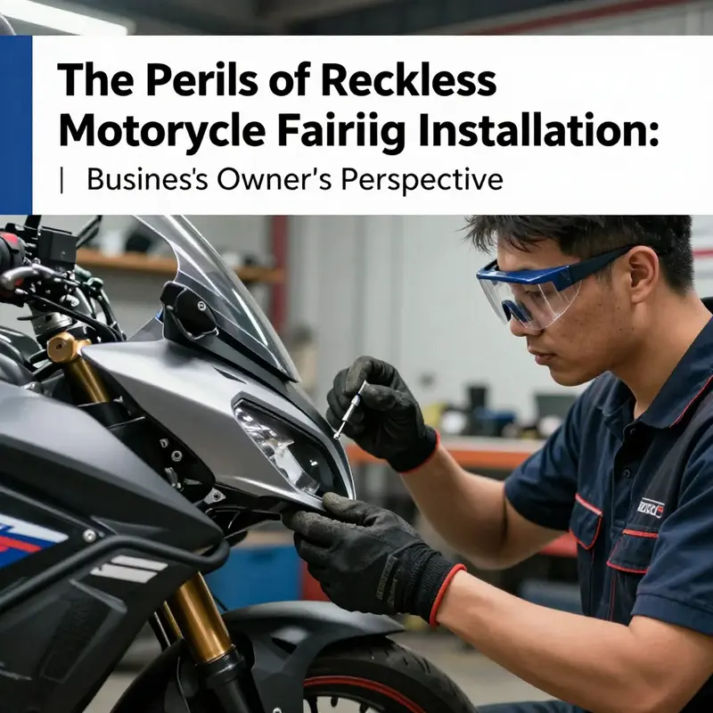 Ensuring safety during motorcycle fairing installation is crucial.