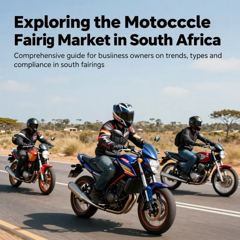 Motorcycles with various fairings showcased riding through picturesque landscapes in South Africa.