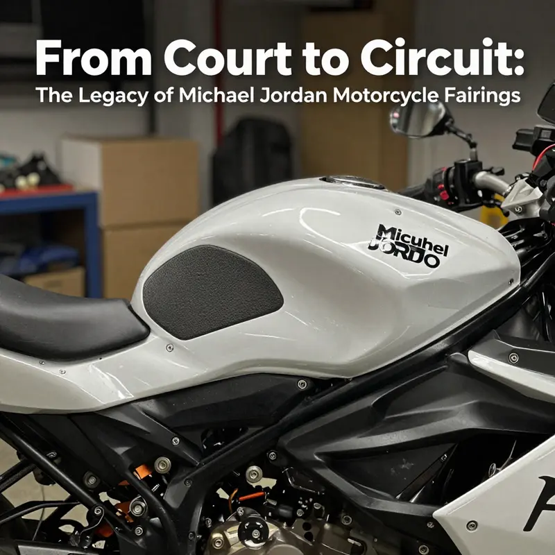 A visual exploration of the evolving designs of Michael Jordan motorcycle fairings over the years.