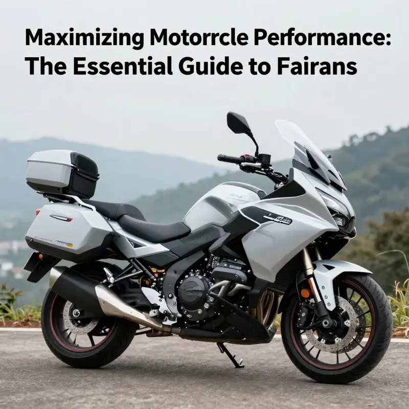 A high-performance motorcycle equipped with full fairings, highlighting aerodynamic benefits and weather protection.
