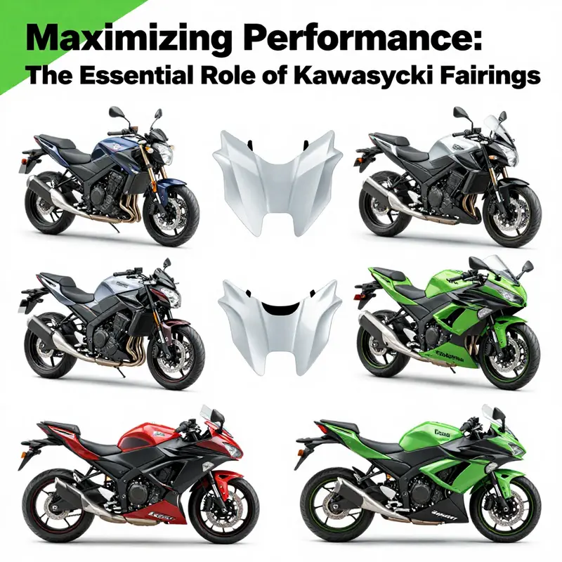 A Kawasaki motorcycle designed for optimized aerodynamics with stunning fairings.