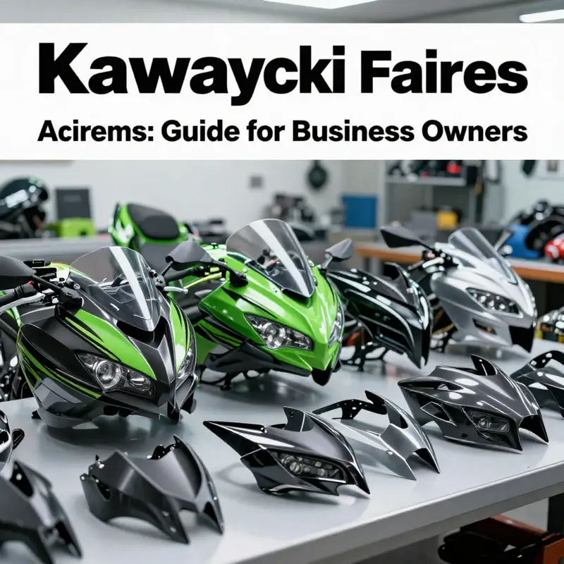 Different types of Kawasaki motorcycle fairings highlighting full, half, and quarter designs.