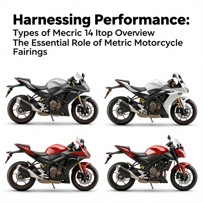 Sleek fairings design enhances the aerodynamic efficiency of metric motorcycles.