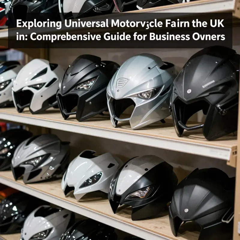 Different types of universal motorcycle fairings available, showcasing diversity for various riding styles.