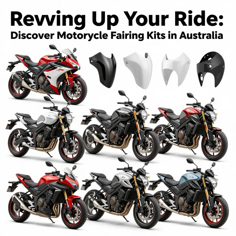 An overview of diverse motorcycle fairing kits available in Australia.
