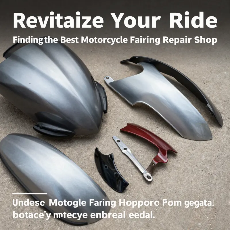 A motorcycle repair shop where skilled mechanics address fairing repairs.