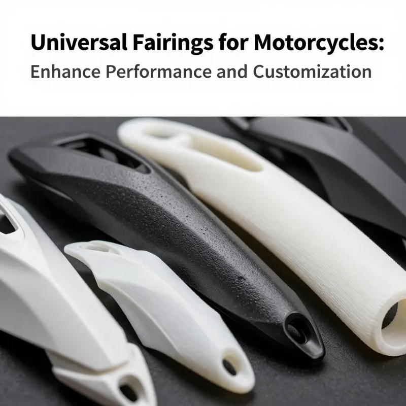 An example of a motorcycle with universal fairings enhancing its aerodynamic profile.