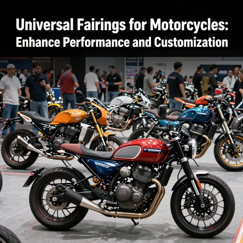 An example of a motorcycle with universal fairings enhancing its aerodynamic profile.