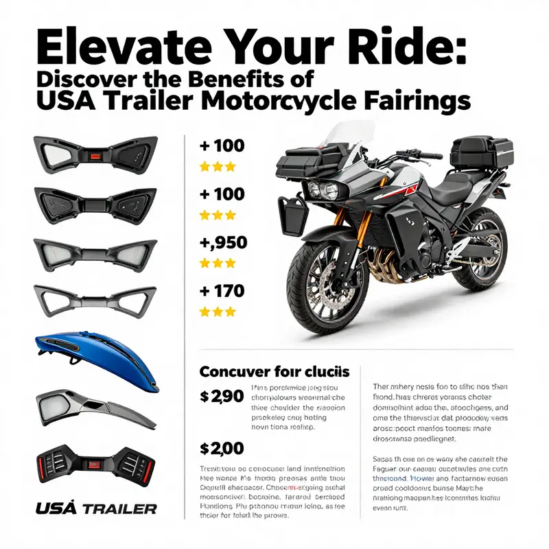Overview of USA Trailer motorcycle fairings emphasizing their sleek design.