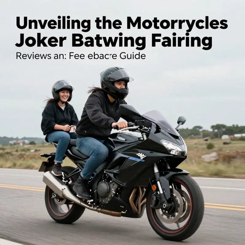 The Reckless Motorcycles Joker Batwing Fairing highlighted for its striking design and features.