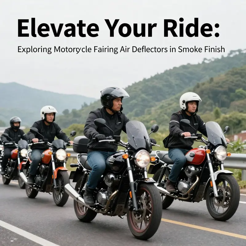 Premium adjustable air deflectors enhance the aesthetics and functionality of Harley-Davidson motorcycles.