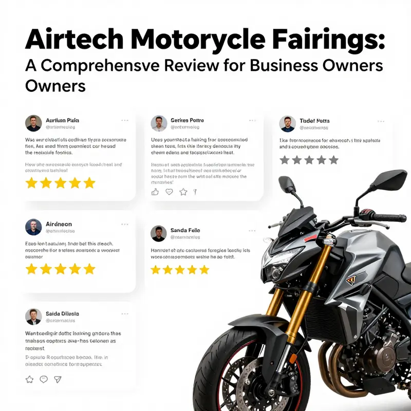 A visual representation of diverse user experiences with Airtech motorcycle fairings, highlighting satisfaction and concerns.