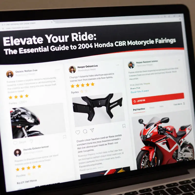 Comparison of ABS and carbon fiber materials for the 2004 Honda CBR1000RR fairings.