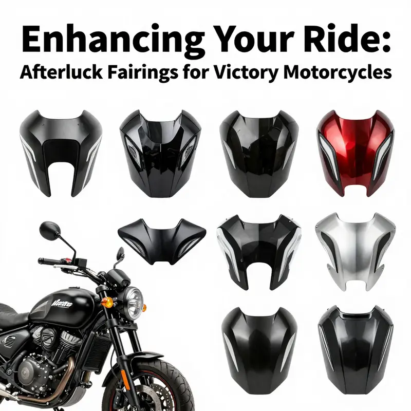 Different styles of aftermarket fairings for Victory motorcycles that cater to diverse rider preferences.