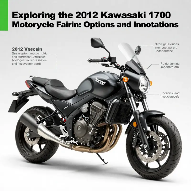A variety of fairing options for the 2012 Kawasaki Vulcan 1700, demonstrating style and practicality.