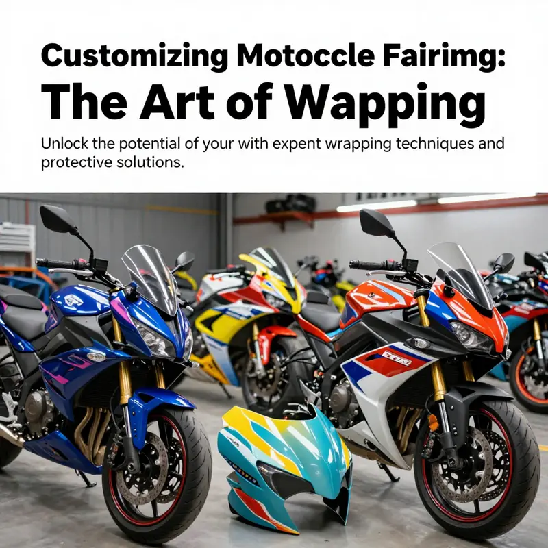 Multiple motorcycles displaying colorful and artistic wrapped fairings.