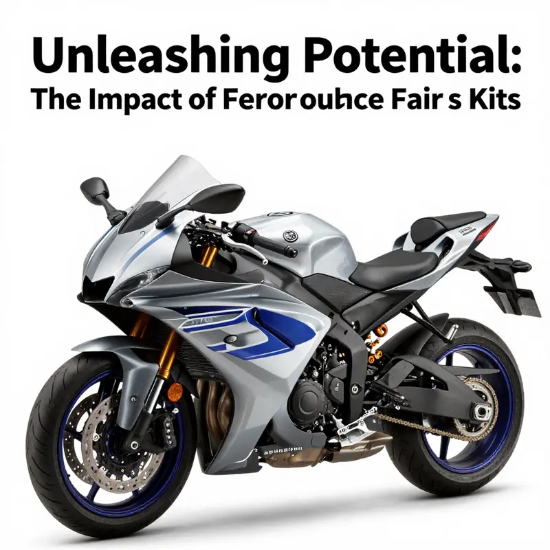 A Yamaha motorcycle featuring a full fairing kit, highlighting its aerodynamic design and performance suitability.