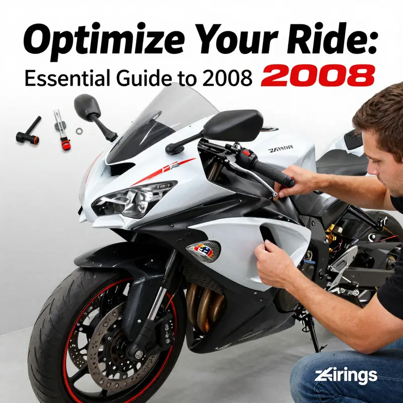 The classic OEM fairing of the 2008 ZX6R, emphasizing its aerodynamic design.