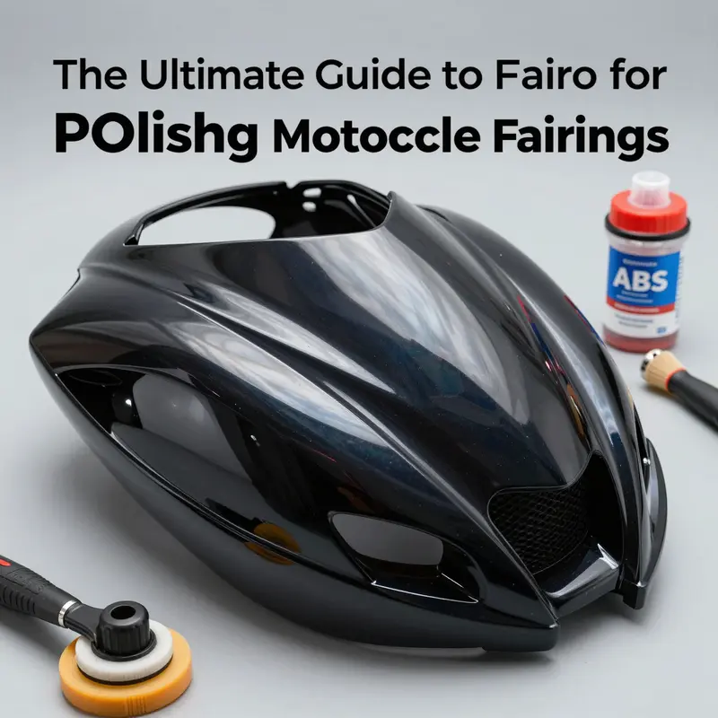 Shining ABS plastic fairing, reflecting the results of quality polishing.