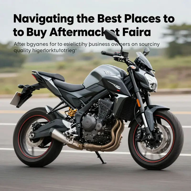 An image of a stylish motorcycle equipped with customized aftermarket fairings, highlighting the enhanced look and potential performance.