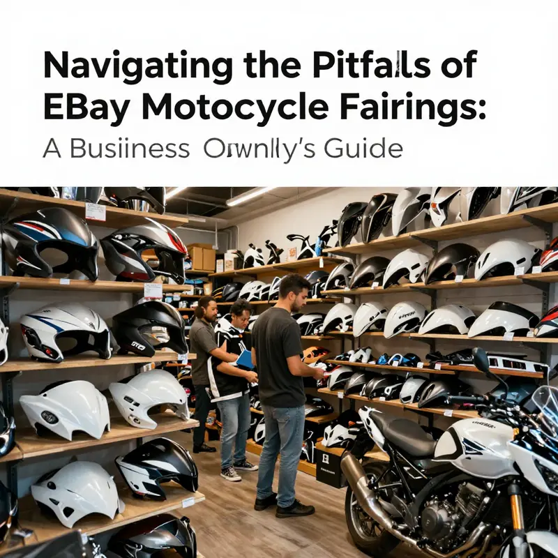 Visual comparison showcasing the risks of purchasing low-quality motorcycle fairings from eBay.